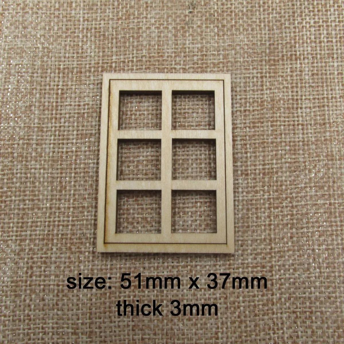 10pcs Unfinished Blank Wood Window Fairy Church Shape Wooden Fairy Windows Cutout Door House Accessories For DIY Craft