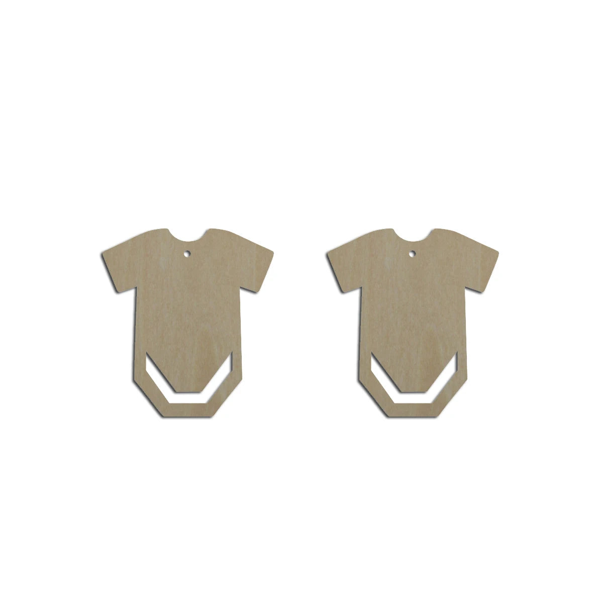 10pcs Unfinished Wood Blanks Body Shirt Cutout Shape Macrame Earring Part Findings Pendant Charm For DIY Jewelry Making