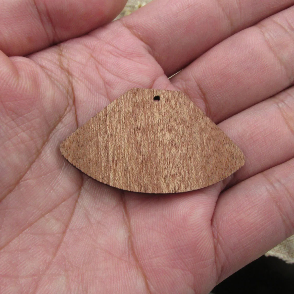 6pcs Unfinished Blank Wooden Circular Sector Fan Wood Shape Cutout Connector For  DIY Necklace Earring Making Jewelry