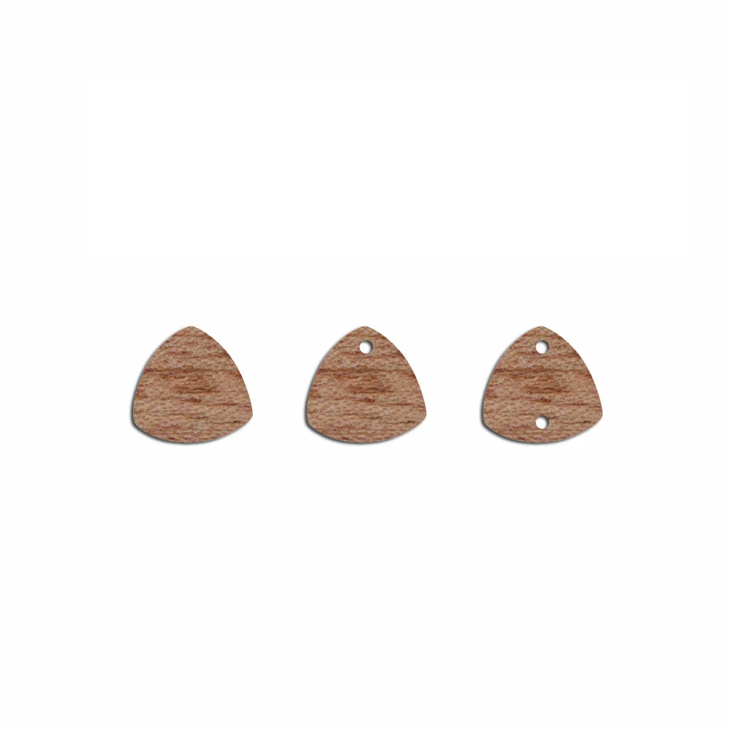 6pcs Unfinished Blank Wooden Geometric Triangle Pendant Stud Earring Connector for Women Female Jewelry Making DIY Crafting