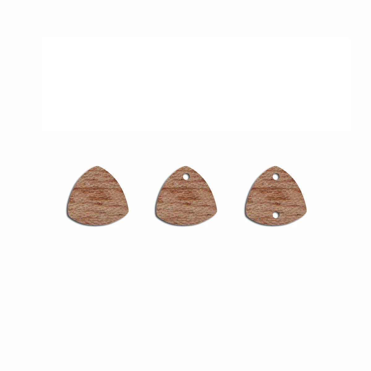 6pcs Unfinished Blank Wooden Geometric Triangle Pendant Stud Earring Connector for Women Female Jewelry Making DIY Crafting