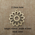 10pcs Unfinished Wooden Blanks Sun Flower Shape Teardrop Sunflower For DIY Earrings Findings Jewelry