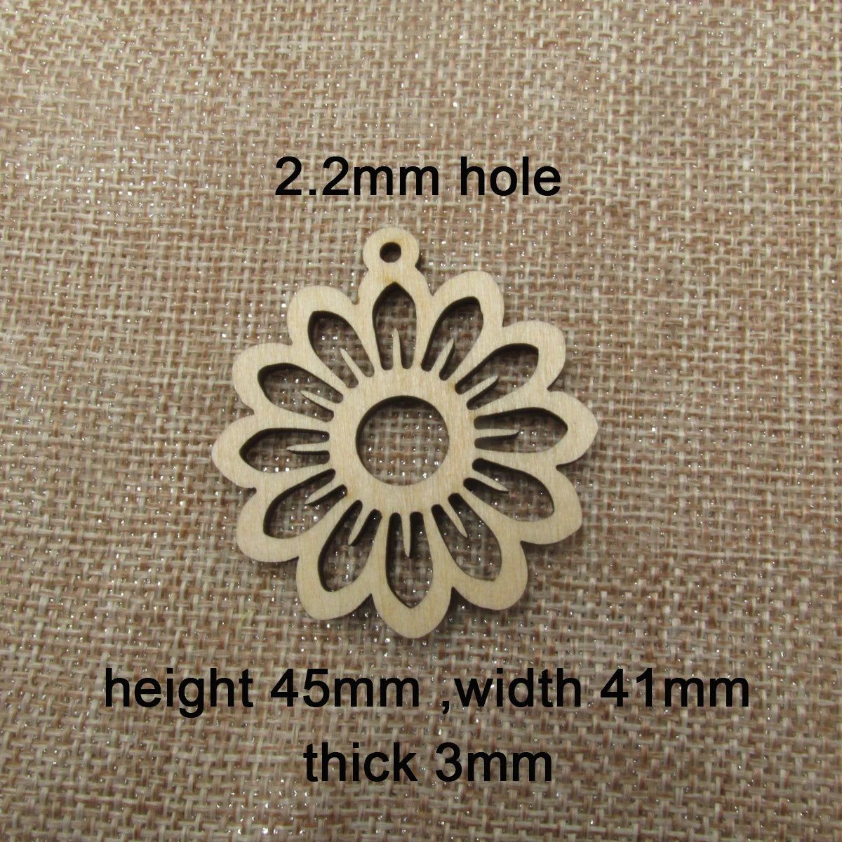10pcs Unfinished Wooden Blanks Sun Flower Shape Teardrop Sunflower For DIY Earrings Findings Jewelry