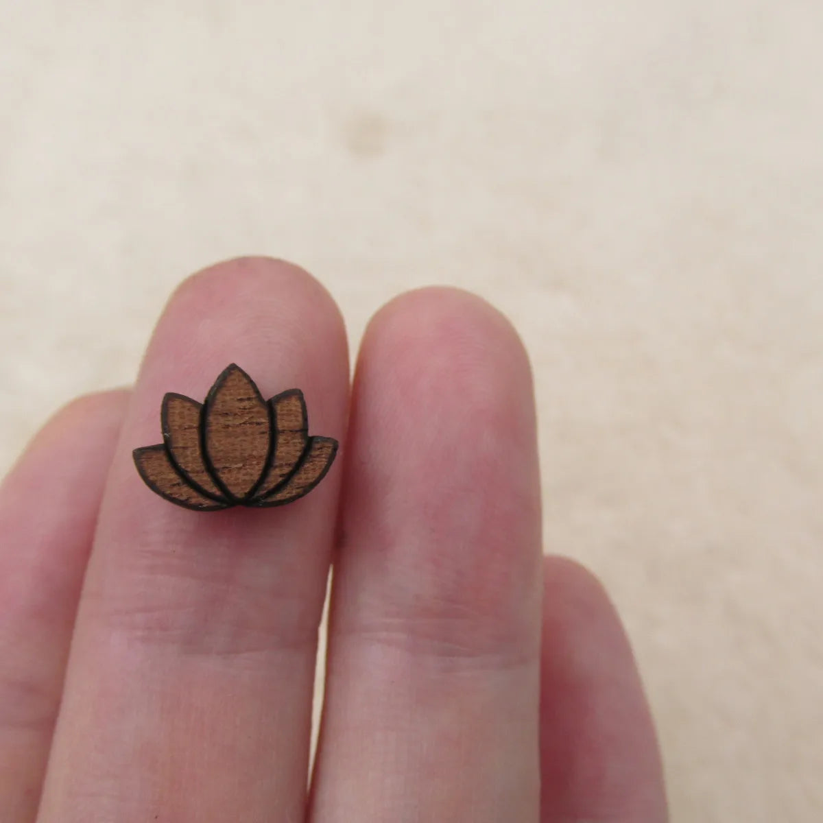 Unfinished Wood Cabochon Flower Icon Laser Cut Engraving For DIY Craft Scrapbook Jewelry Earrings  Charm Pendant Making