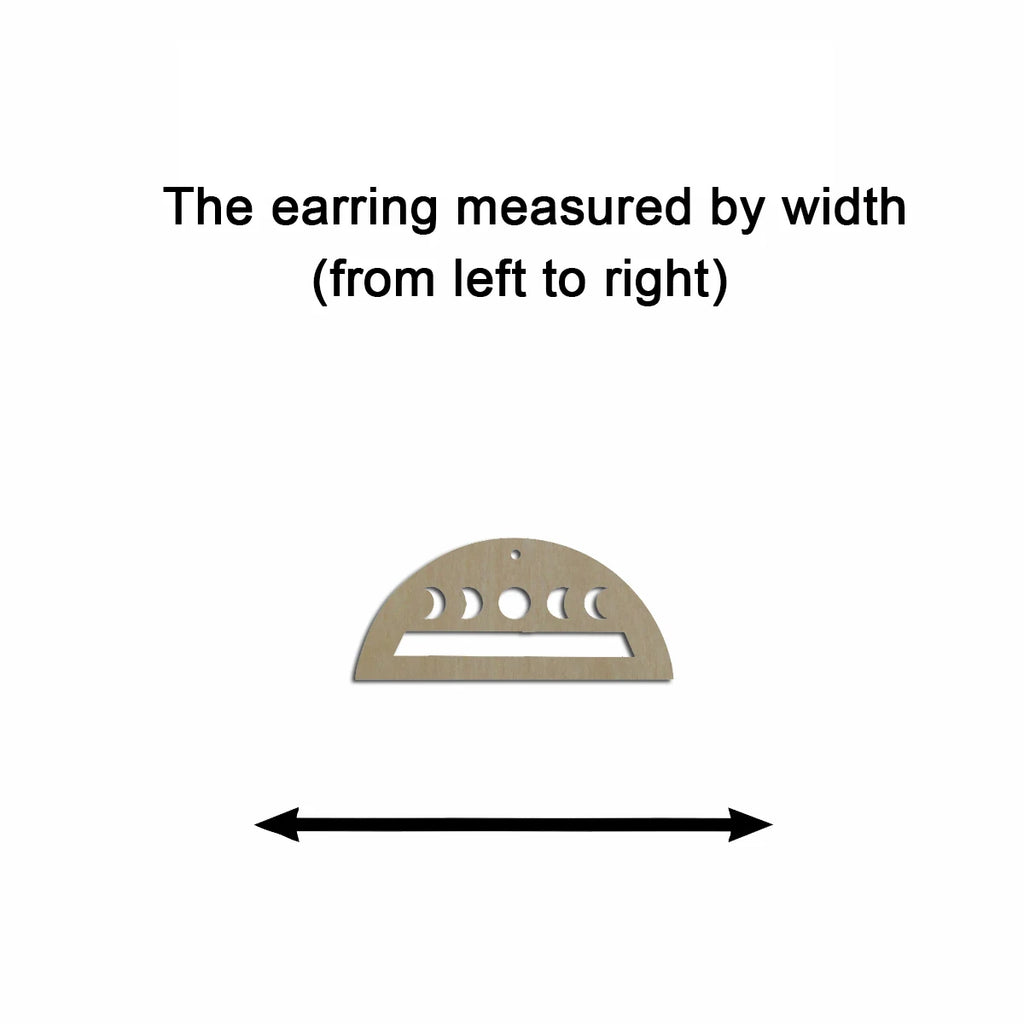 10pcs Unfinished Wood Blanks Crescent Moon Semi Circle Hoop Shape Macrame Earring Part Findings For DIY Jewelry Making
