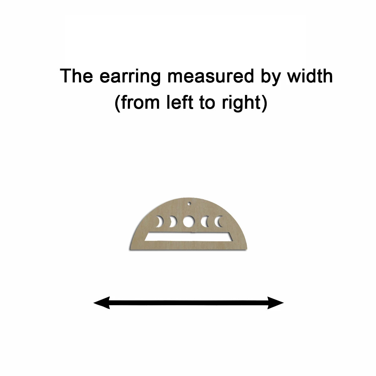 10pcs Unfinished Wood Blanks Crescent Moon Semi Circle Hoop Shape Macrame Earring Part Findings For DIY Jewelry Making