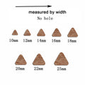 6pcs Unfinished Blank Wooden Geometric Triangle No Hole Earring Connector Pendant for Jewelry Making DIY Crafting