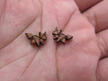 5 Pair Geometric Origami Unfinished Blank Wood Cabochon Home Animal Cat Wooden Cutout Shape For DIY Earrings Supplies