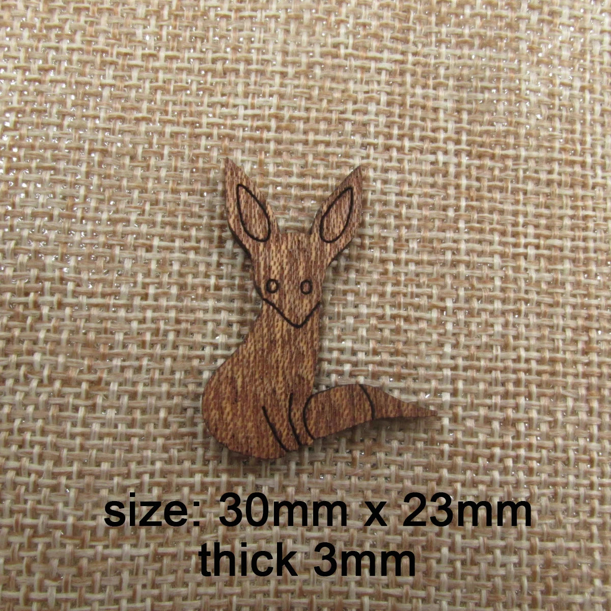 6pcs Unfinished Wooden Prince Fox Blank Charm For Jewelry Making Brooches Earring Pendant Bracelet Necklace Pin