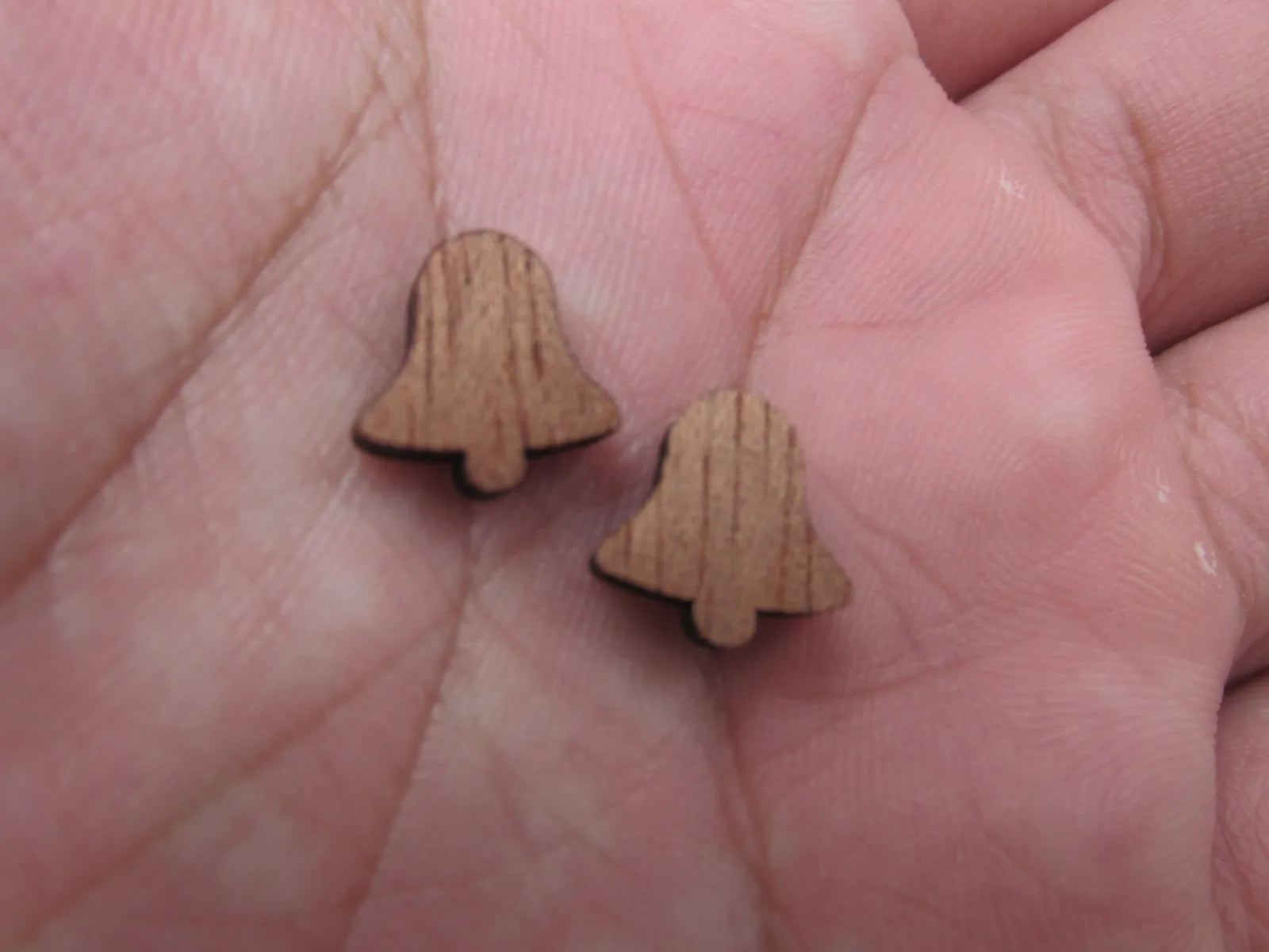 5 Pair Unfinished Blank MINI Wood Cabochon Christmas Light Stocking Sock Wooden Cutout Shape For DIY  Earrings Supplies