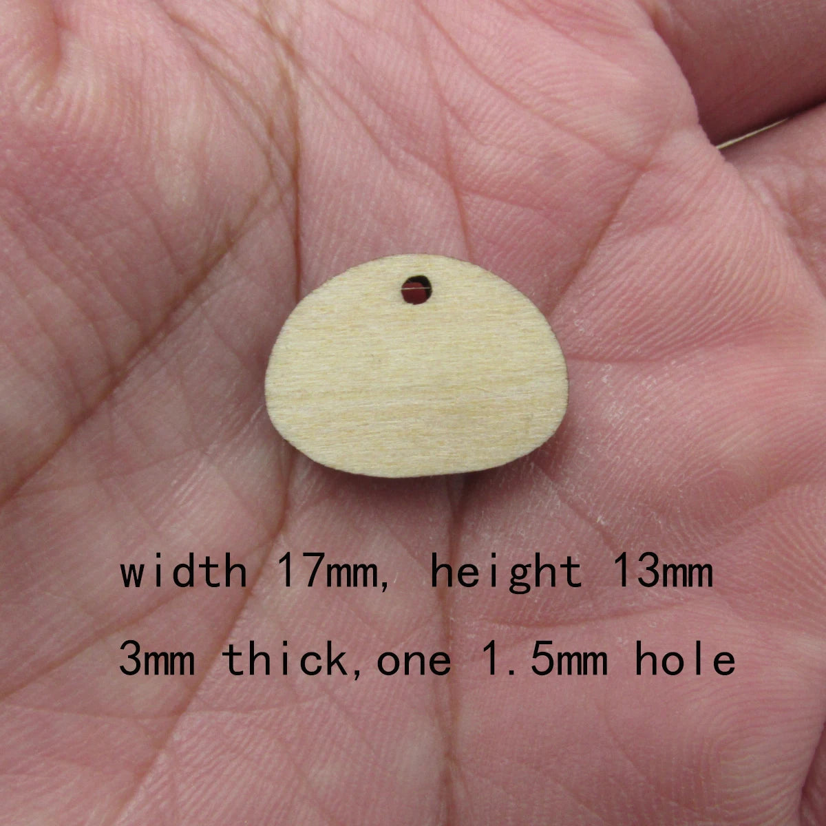10 Pcs Unfinished Blank Wooden Raindrop Stone Shape Cutout Plywood Connector Jewelry Finding Supplies For Earrings