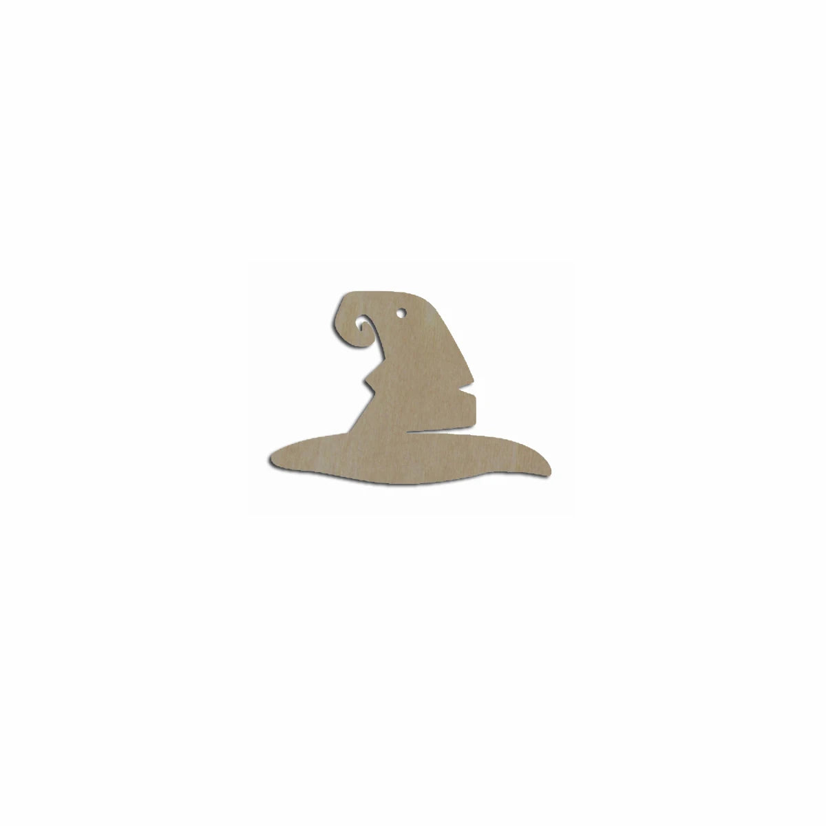 10pcs Bulk Unfinished Wooden Blank Holiday Halloween Witch Hat Cutout Shape For Spooky Horror Theme Earring