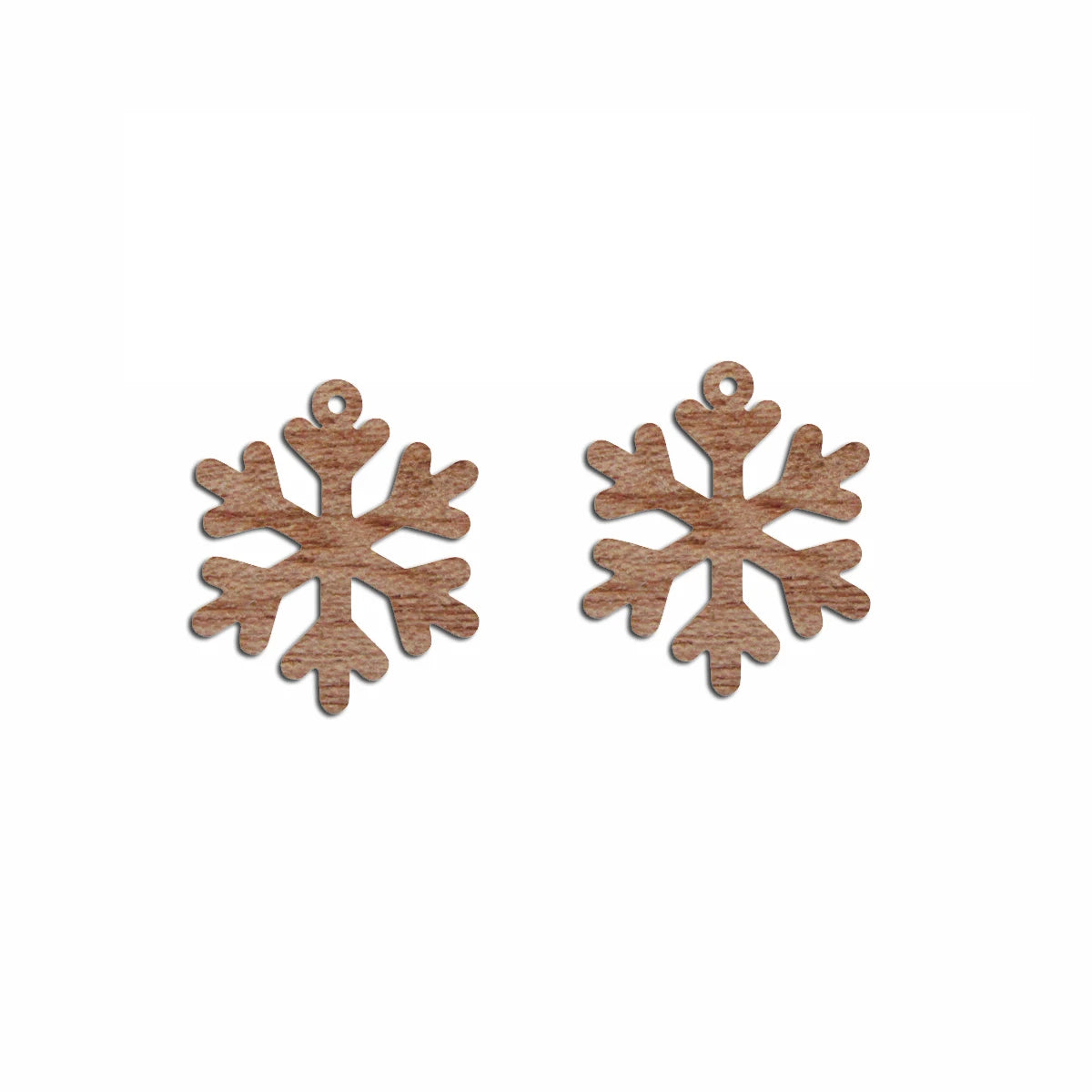 6pcs Unfinished Blank Wooden Christmas Snowflake Charm Connector Pendant for Women Female Jewelry Making DIY Crafting