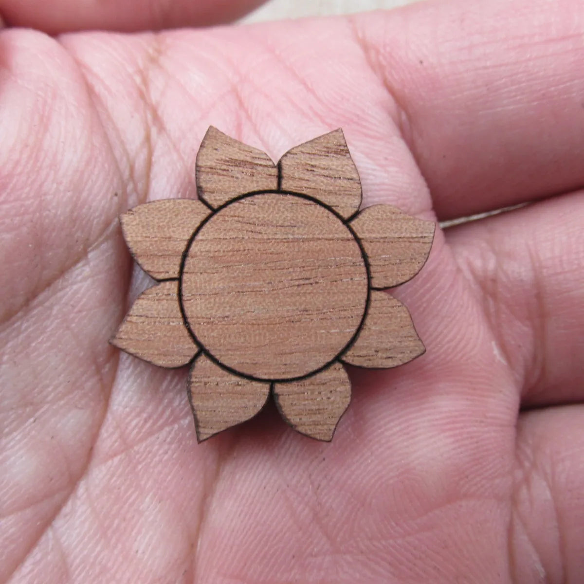 Laser Cut Jewelry Supplies Lotus Flower Unfinished Wooden Charms Pendants For Brooches Necklace  Jewerly Making