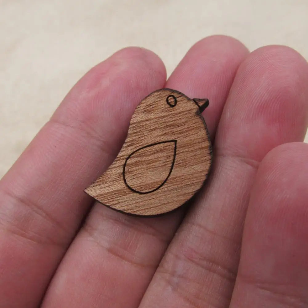 6pcs Laser Engraved Wooden Bird Pendant Unfinished Solid Wood Accessory Jewerly Finding Making For Diy Project