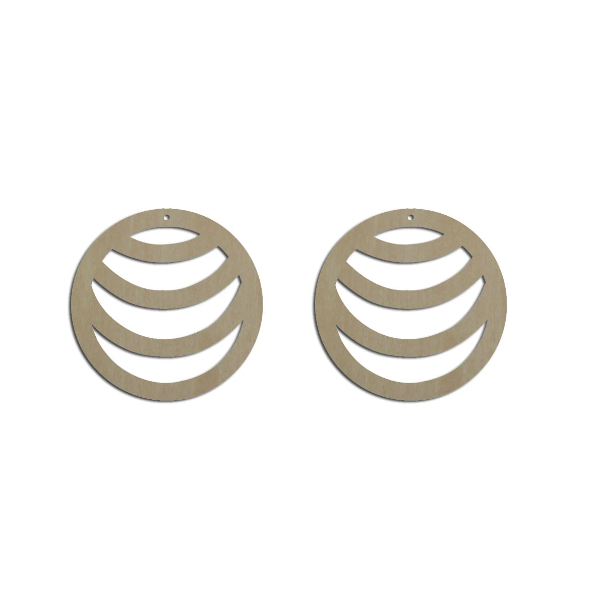 10pcs Unfinished Wood Blanks Geometric Circle Cutout Shape Macrame Earring Part Findings Wholesale For DIY Jewelry Making