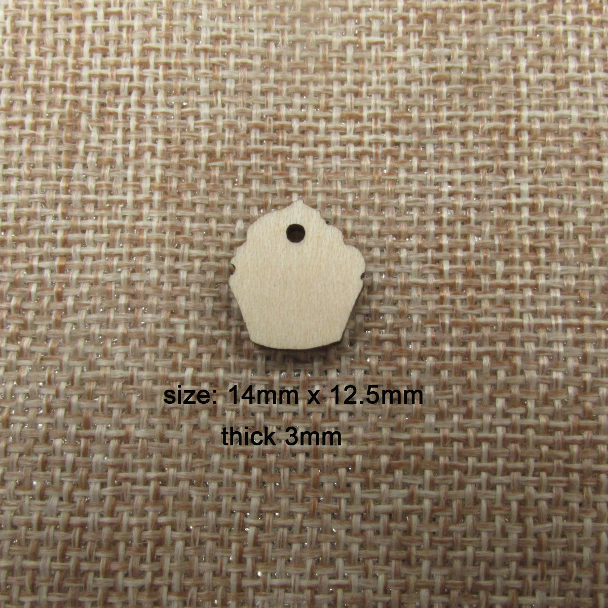 10 Pcs Unfinished Blank Wooden Capcake Shape Cutout Plywood Connector Jewelry Finding Earring Supplies