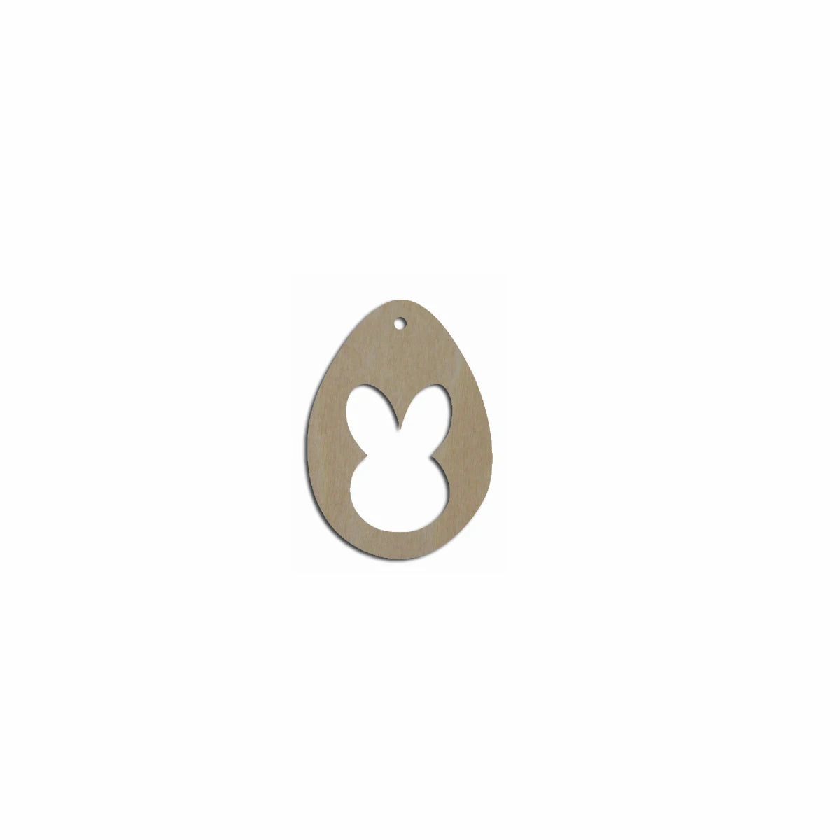 10pcs Unfinished Blank Wood Easter Eggs Charm Pendant Necklace Cutout Shape Jewelry Finding For Women Earrings
