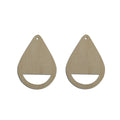 10pcs Unfinished Wood Blanks Classical Teardrop Shape Macrame Earring Part Findings Accessories Wholesale For DIY Jewelry Making