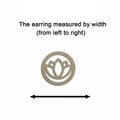 10pcs Unfinished Wood Blank Flower Lotus Circle Shape Macrame Earring Part Findings Wholesale For DIY Jewelry Making