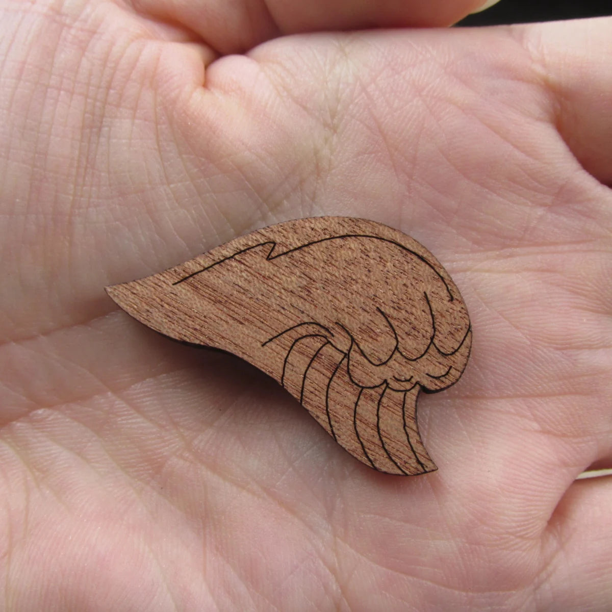 3 Pair Unfinished Beach Ocean Wooden Wave Shape Cutout For Brooches Pin Magnet Pendant Jewerly Diy Making