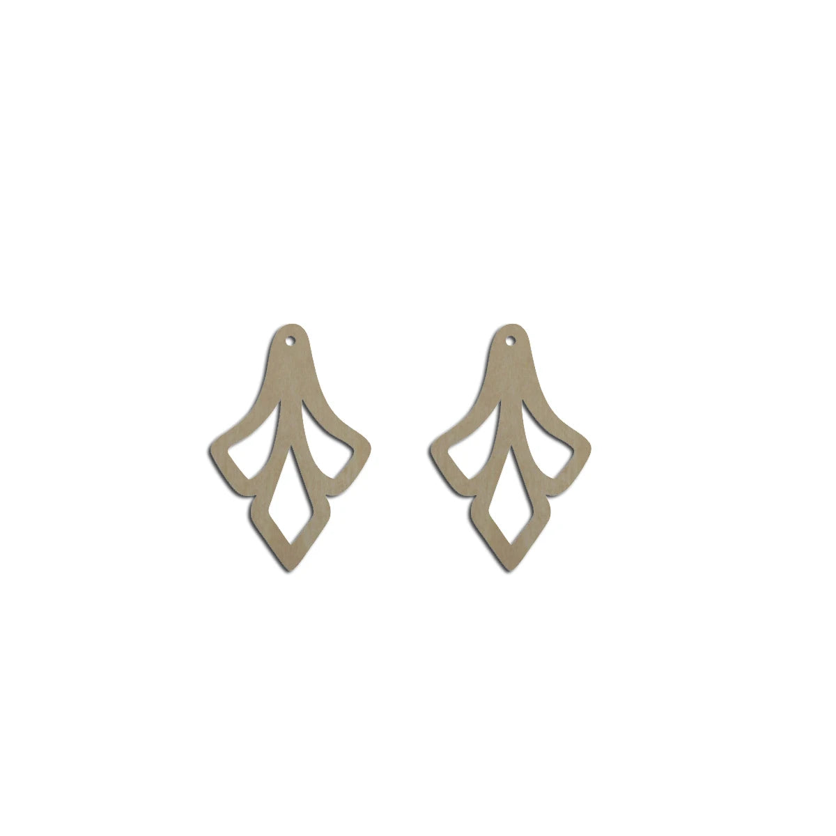 10pcs Unfinished Wood Blank Fashion Leaf Cutout Shape Macrame Leaves Earring Pendant Charms For DIY Jewelry Making