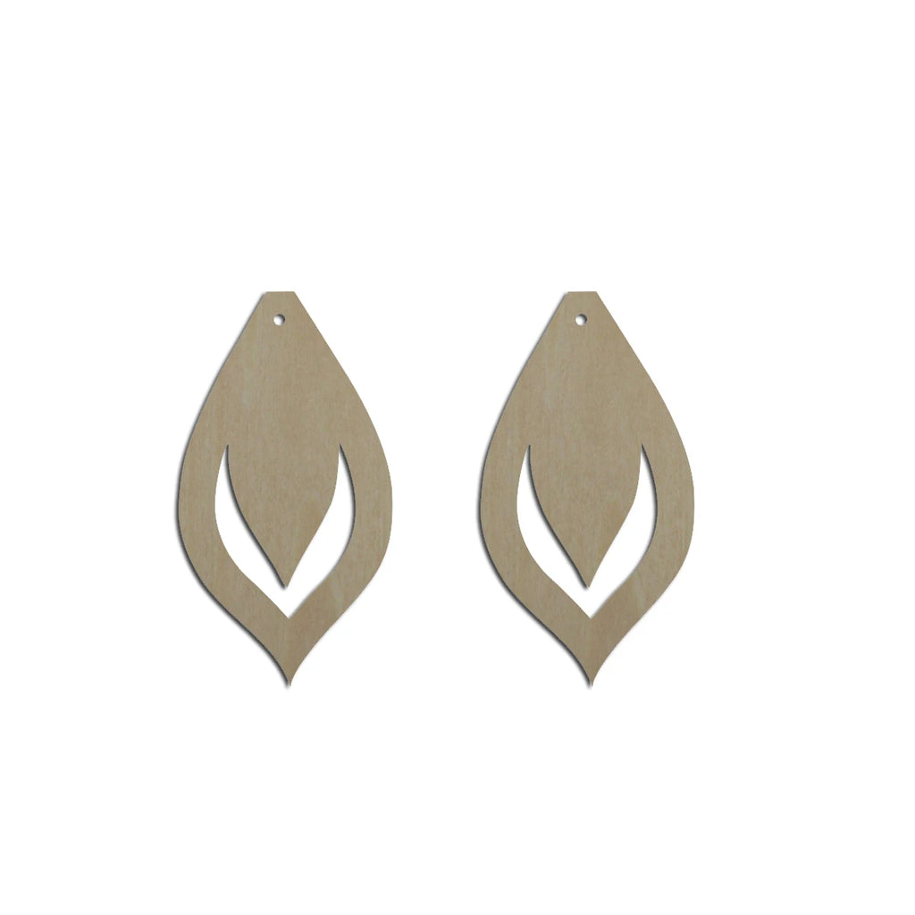 10pcs Unfinished Wood Blanks Falling leaves Shape Macrame Earring Part Findings Wholesale For DIY Jewelry Making