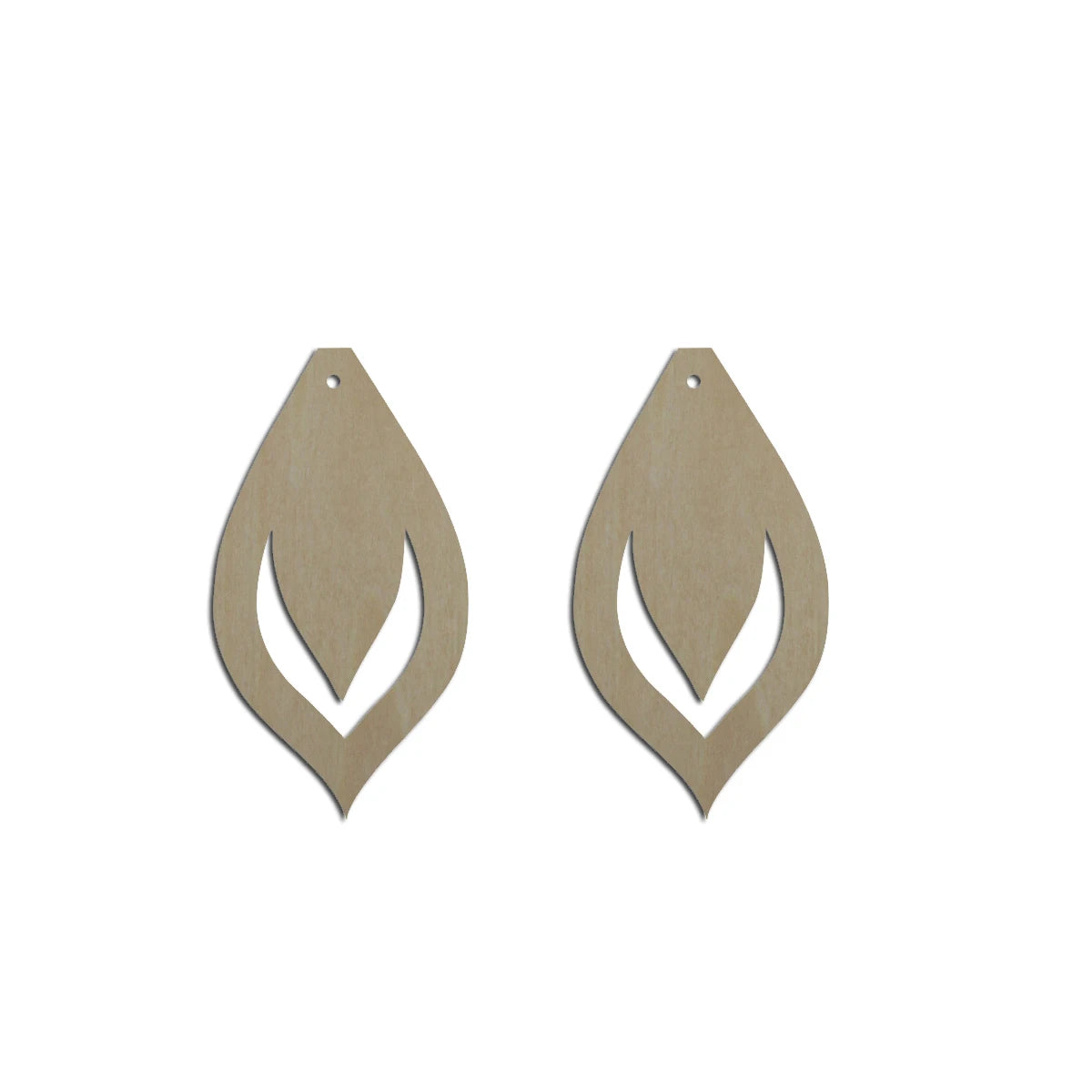 10pcs Unfinished Wood Blanks Falling leaves Shape Macrame Earring Part Findings Wholesale For DIY Jewelry Making