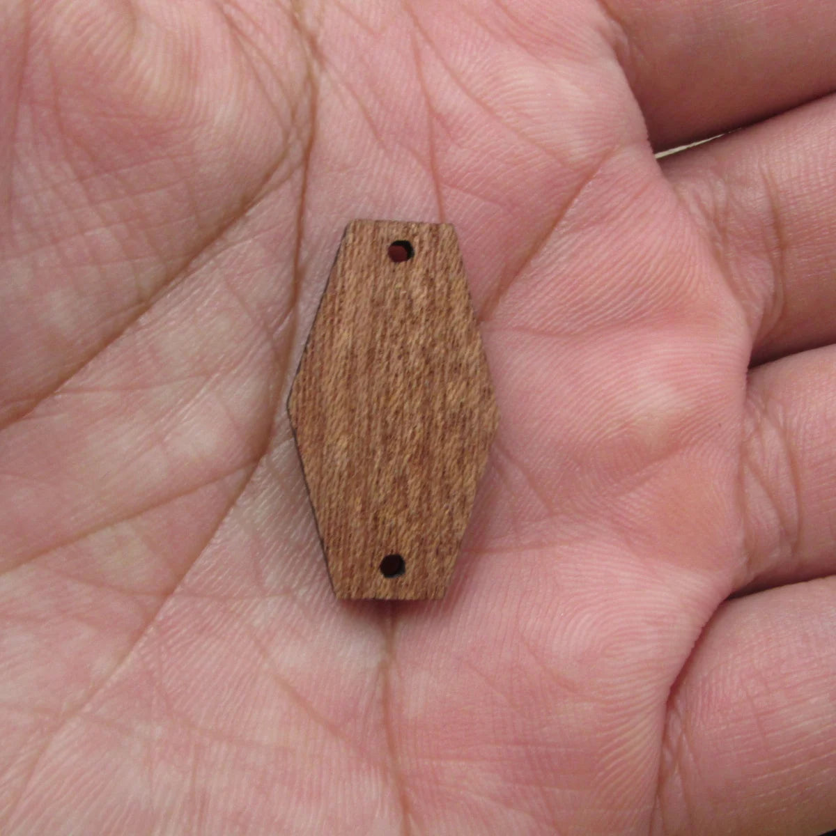 6 Pcs Unfinished Blank Wooden Oval Rectangle Olive Shape Cutout Wood Connector For Necklace Earring Pendant  DIY Making Jewelry