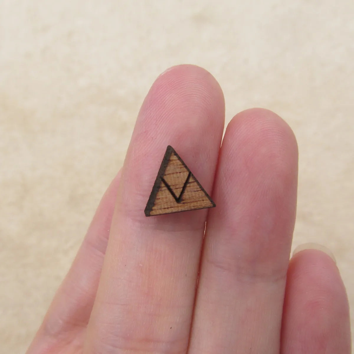 Laser cut Mountain Blank Wood Cabochon Mini Wooden Shape Earring Supplies