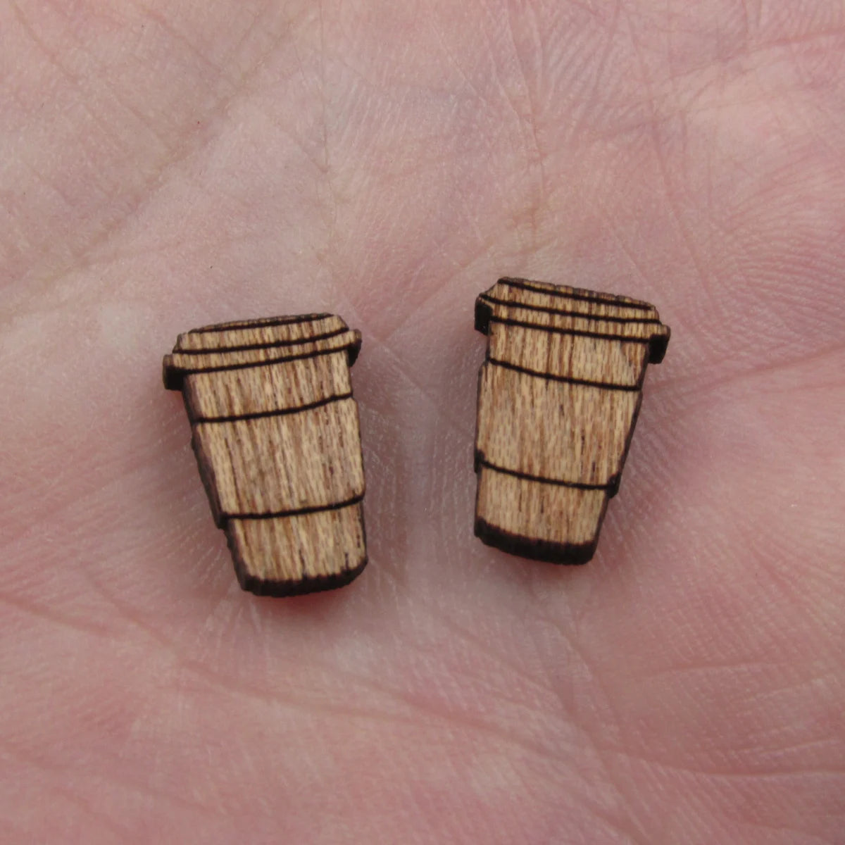5 Pair Unfinished Blank Laser Cut Foods Wood Cabochon Coffee Cup Wooden Shape Charms Pendant For DIY Jewerly Earrings Suppliers
