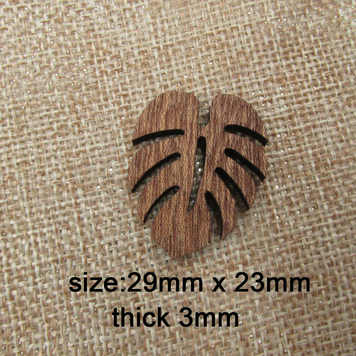 6pcs Unfinished Blank Wood Monstera Leaf Shape Wooden Charms Pendants Leaves Earrings Necklace For DIY Jewelry Making