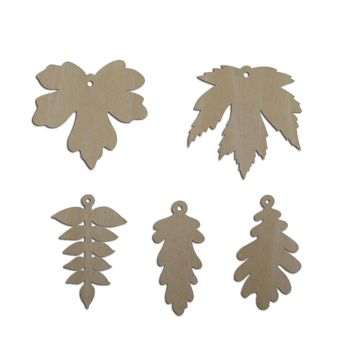 10pcs Unfinished Blank Wood Leaf Charm Bracelet Pendant Leaves Cutout Shape For Women  Jewelry Earring Finding