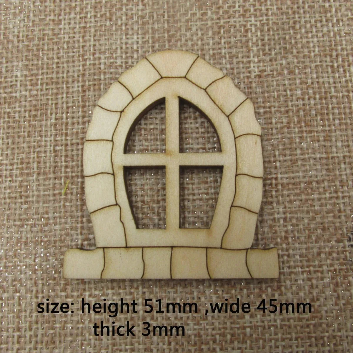 10pcs Miniature Fairy Home Window Unfinished Blank Window Cutout for Tree Decor, Garden Sculpture Art Decoration, Cheap Yard, 10Pcs