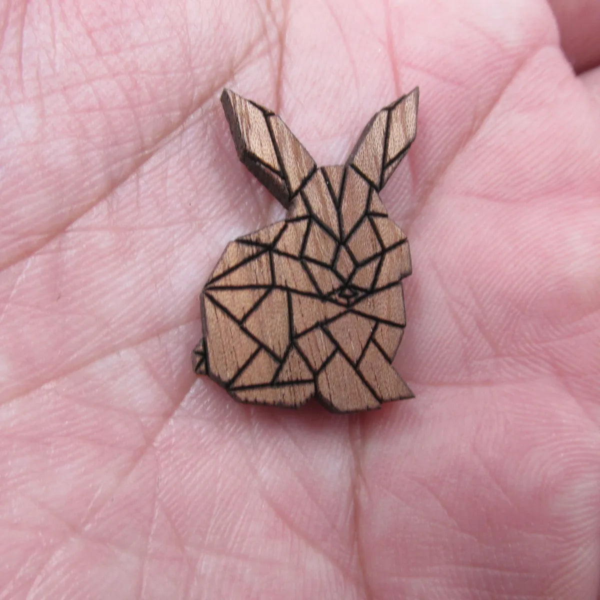 Laser Cut Unfinished Wood Rabbit  Charms Pendant Wood Bunny Perfect For Earring Brooch Neckace -  Jewerly supplier