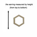 10pcs Unfinished Wood Blanks Geometric Hexagon Shape Macrame Earring Part Findings  For DIY Jewelry Making