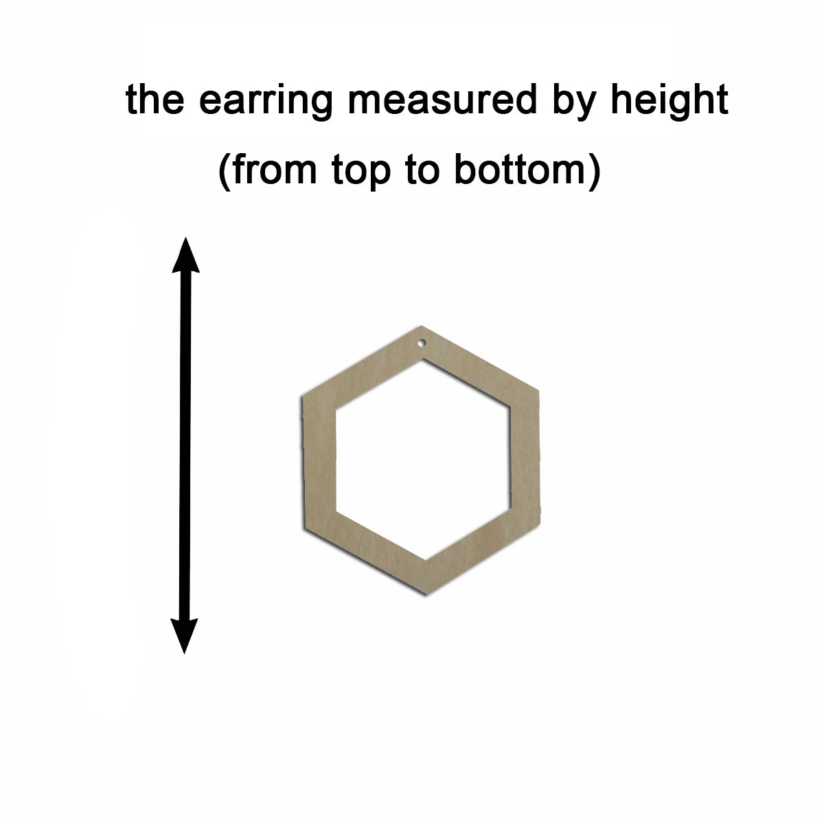 10pcs Unfinished Wood Blanks Geometric Hexagon Shape Macrame Earring Part Findings  For DIY Jewelry Making