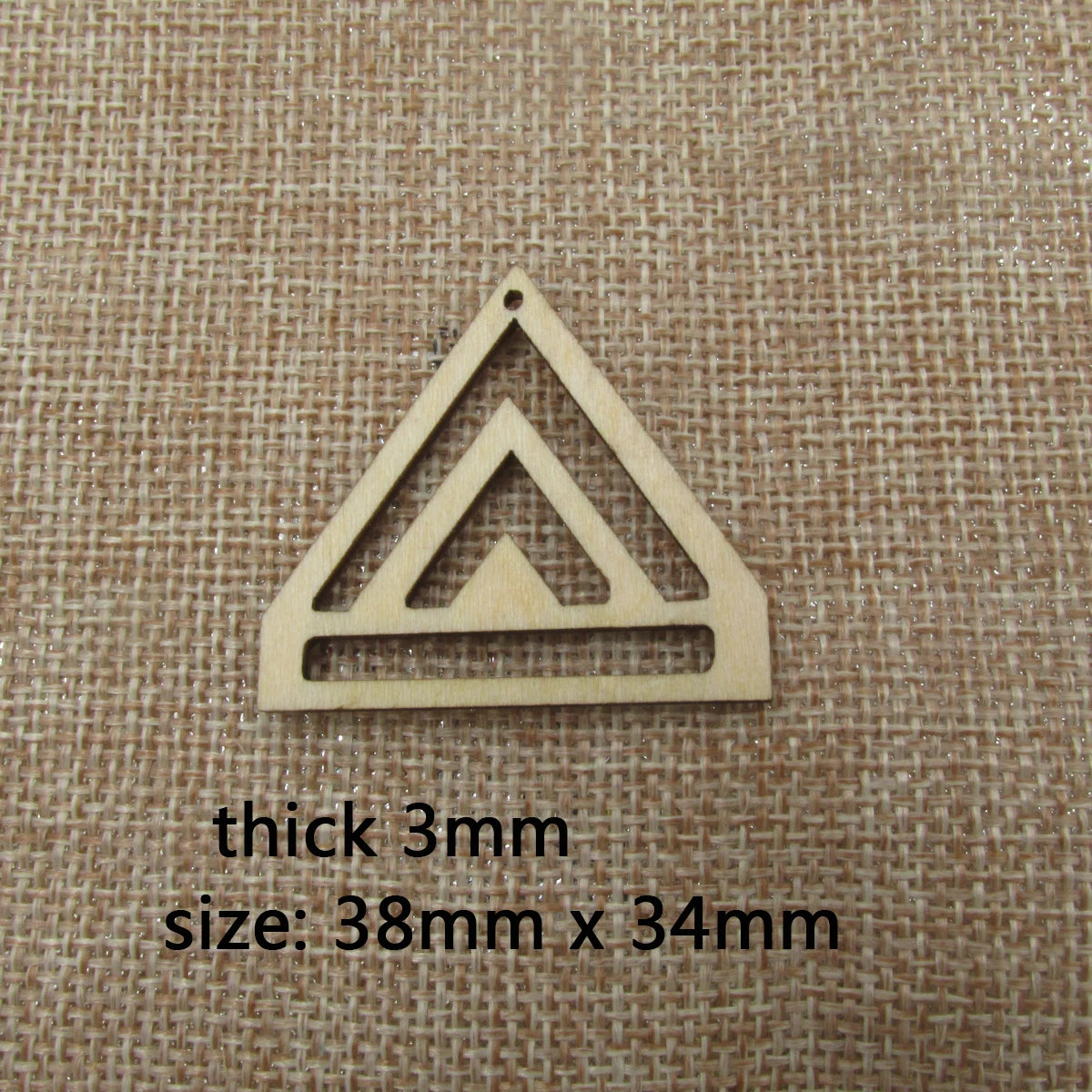 10pcs Unfinished Wood Blanks Macrames Triangle Teardrop Diamond Shape Wooden Macrame For DIY Earrings Findings Jewelry