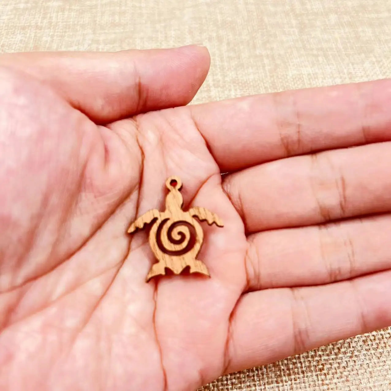 6pcs Unfinished Wooden Ocean Beach Sea Turtle Tortoise Charms Earring Pendants For Jewelry Making DIY Handmade Crafte