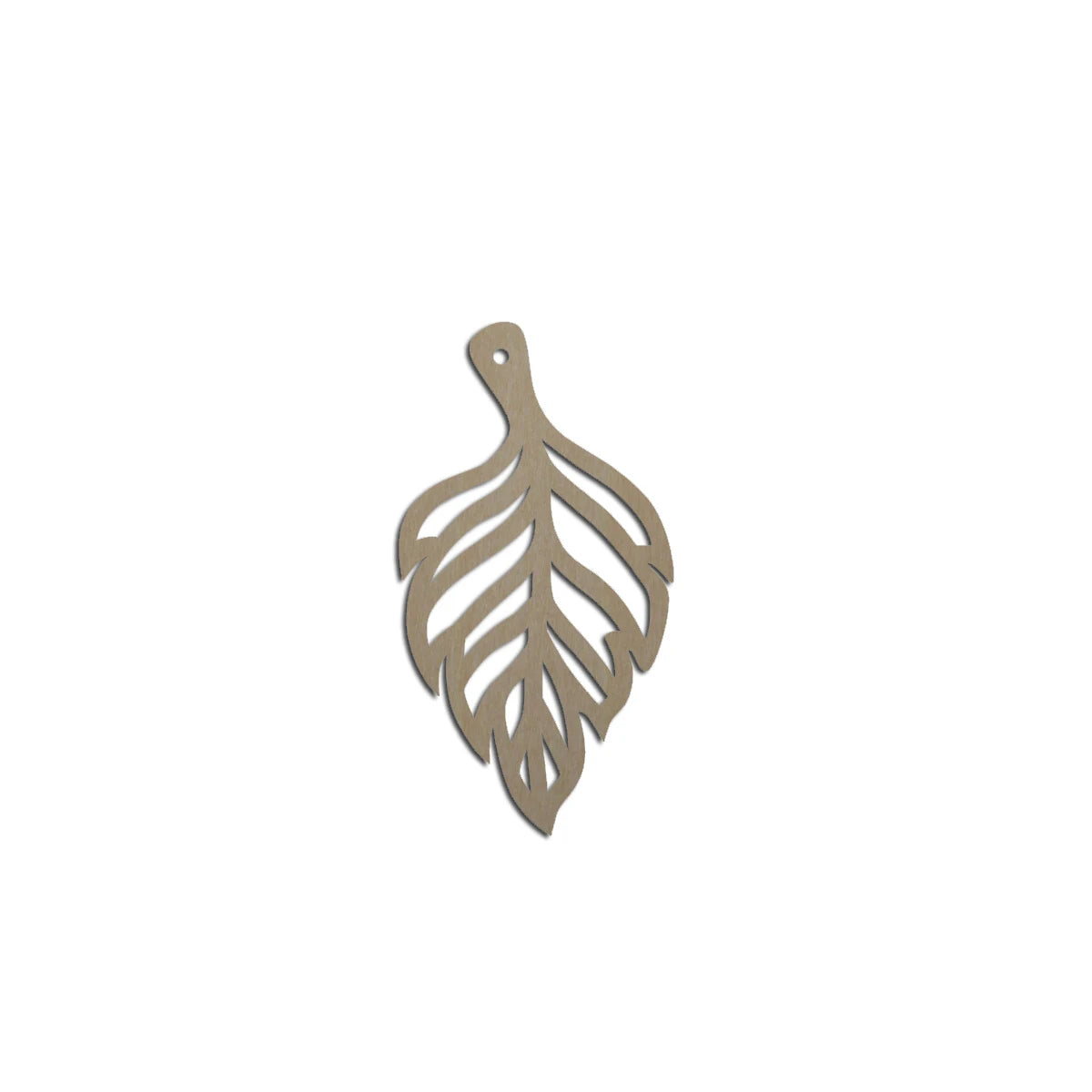 10pcs Laser Cut Unfinished Blank Wood Leaf Shape Earring Pendant Jewelry Leaves Charm Finding For DIY Making Project