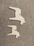 Unfinished Laser Cut Wooden Earrings Blank Pendant Wood Home Animal Horses Horseshoe Shapes For DIY Jewelry Project Making