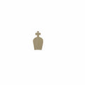 10pcs Bulk Unfinished Wooden Blank Holiday Halloween Rounded Gravestone Cutout Shape For Spooky Horror Theme Jewelry Earring