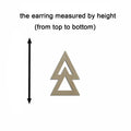 10pcs Unfinished Wood Blanks Geometric Double Triangle Shape Macrame Earring Part Findings Wholesale For DIY Jewelry Making