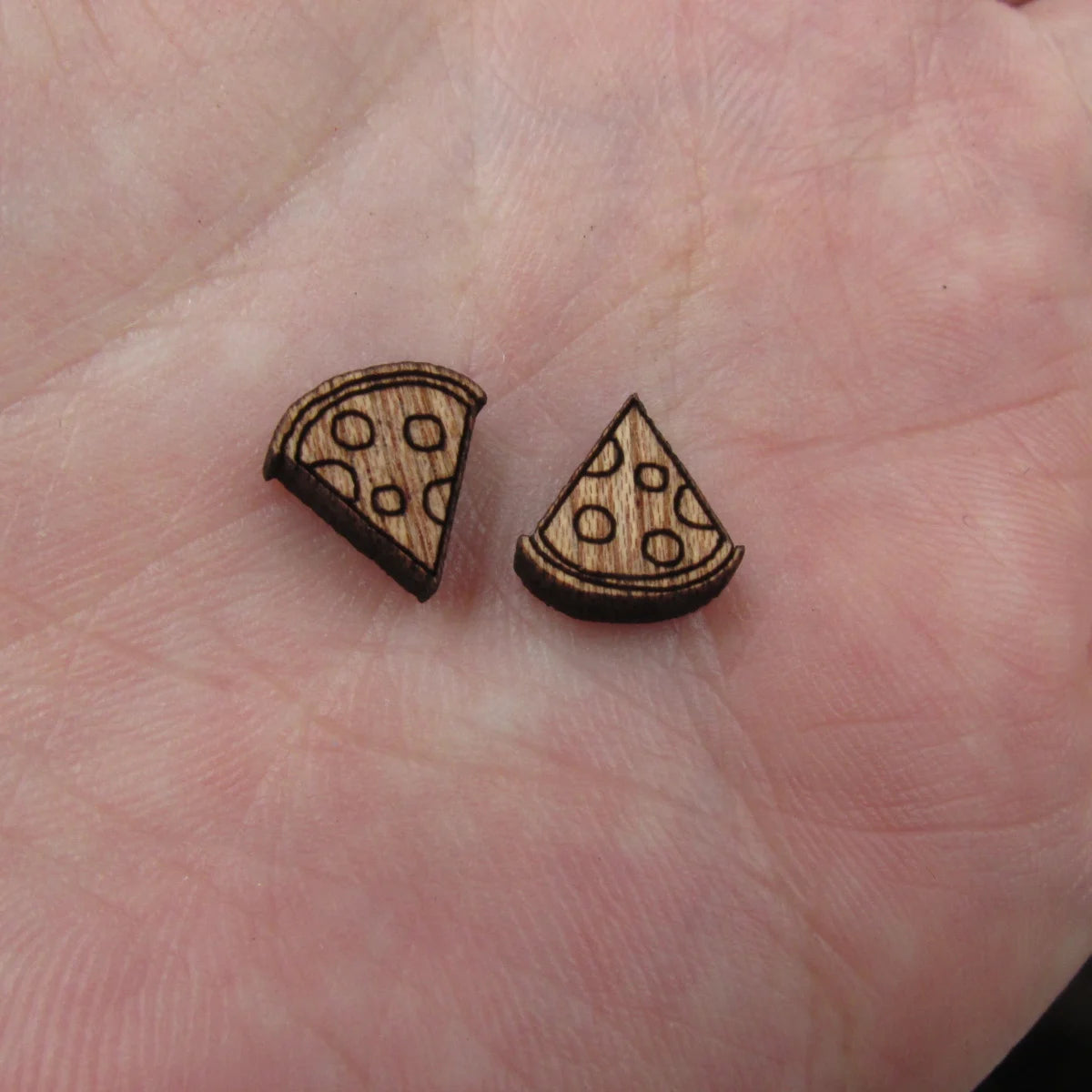 5 Pair Unfinished Blank Laser Cut Foods Wood Cabochon Pizza Donut Wooden Shape Charms Pendant For DIY Jewerly Earrings Suppliers