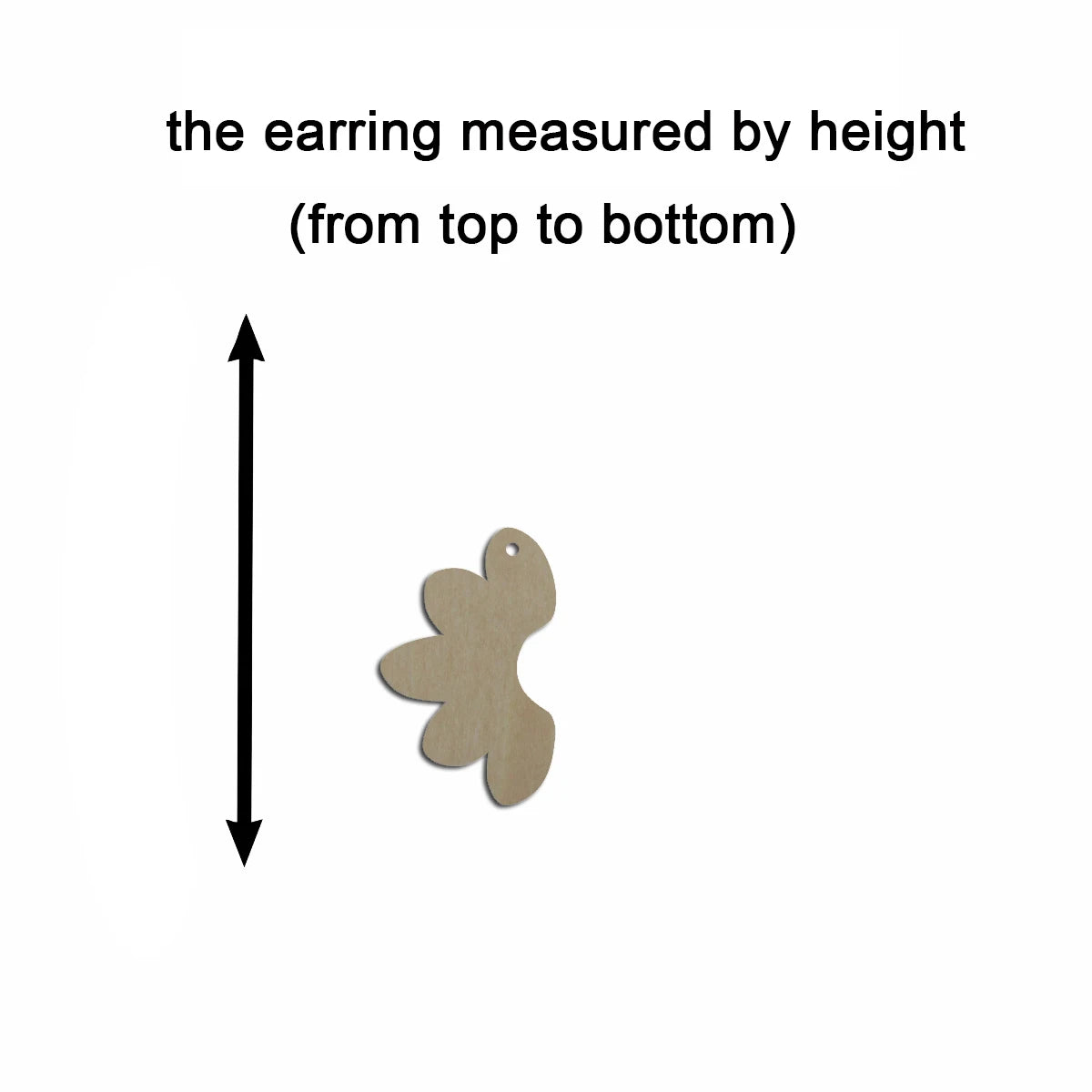 10pcs Multiple Size Unfinished Wooden Blanks Boho Half Flower Cutout Shape Dangle Earring For Jewelry Supplier