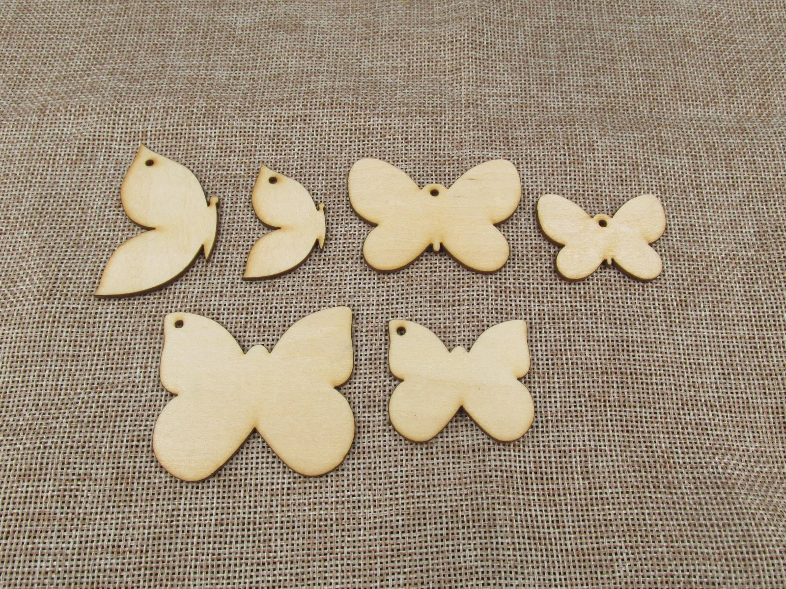 Unfinished Laser Cut Wooden Earrings Blank Pendant Wood Animal Insects butterfly Shapes For DIY Jewelry Project Making