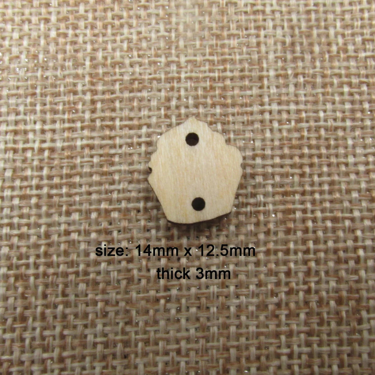 10 Pcs Unfinished Blank Wooden Capcake Shape Cutout Plywood Connector Jewelry Finding Earring Supplies