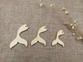 Unfinished Wooden Earrings Pendants Blank Ocean Mermaid and Tail Shape Cutout Jewelry Making DIY Ear ring Findings