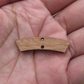 6 Pcs Unfinished Blank Wooden Thin Arch Rectangle Wood Connector Shape Cutout For Necklace Earring Pendant DIY Making Jewelry