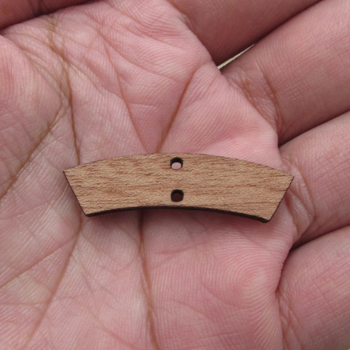 6 Pcs Unfinished Blank Wooden Thin Arch Rectangle Wood Connector Shape Cutout For Necklace Earring Pendant DIY Making Jewelry